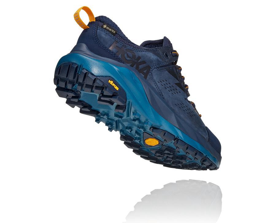 Hoka Australia One One Kaha Low GORE-TEX - Womens Trail Shoes Navy - LIUFP-8290